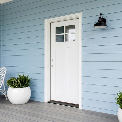 36x80 white fiberglass entry - white,