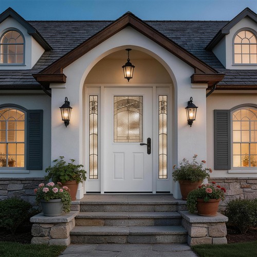 60x80 white fiberglass front - white,