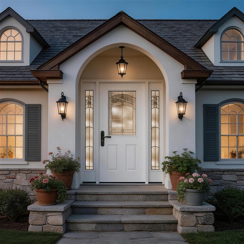 60x80 white fiberglass front - fiberglass,