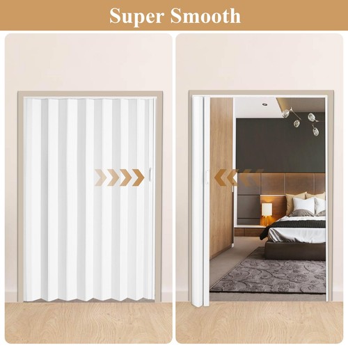 60x80in white pvc accordion - white,