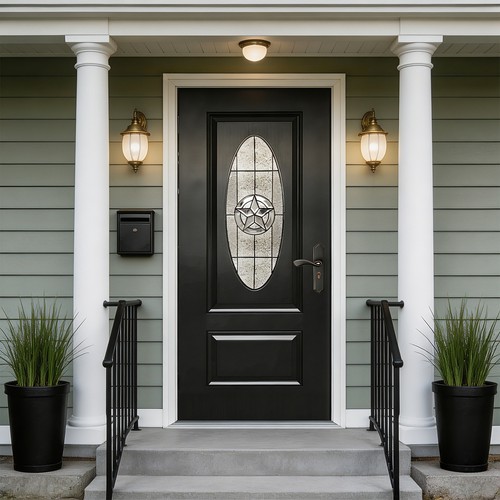 X80 black door - door, fiberglass