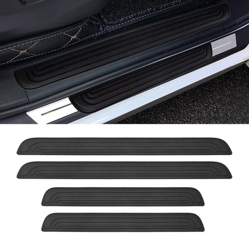 Black rubber door scuff sill - door,
