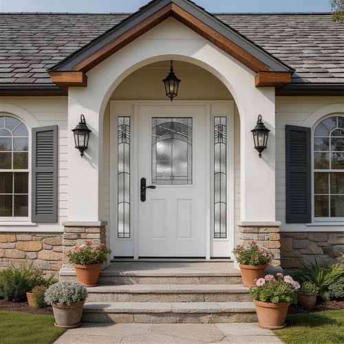 60x80 white fiberglass front - 60x80,