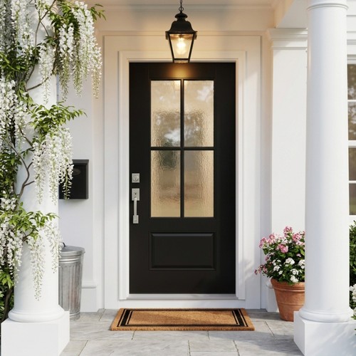 36x80 black fiberglass entry - 36x80,