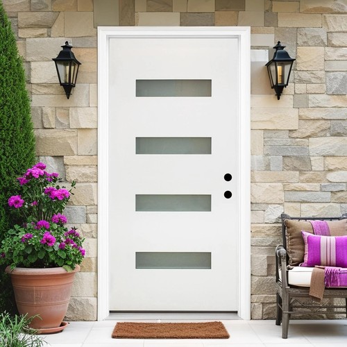 36x80 white fiberglass entry - 36x80,