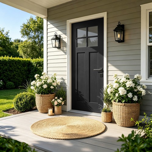 X80 fiberglass front door - front,