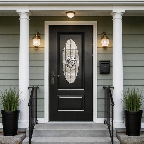 X80 fiberglass front door - 36"x80",